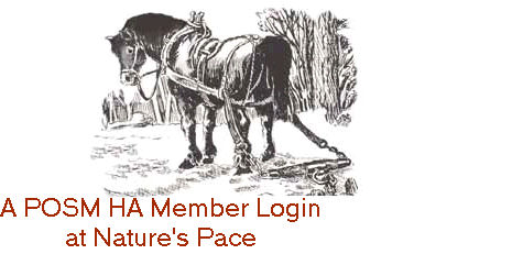 A POSM HA Member Login  at Nature's Pace